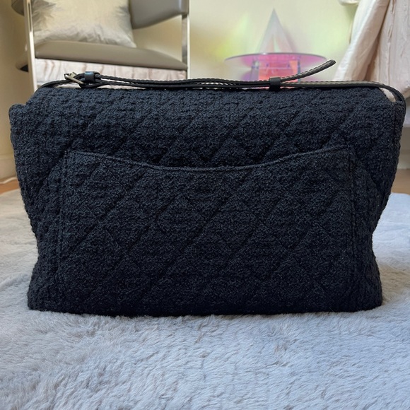 Chanel Vintage 2009 XL Maxi Jumbo Black Tweed 2.55 Reissue Bouclé Messenger Bag - Picture 9 of 17